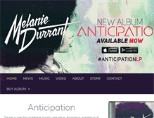 Tablet Screenshot of melaniedurrant.com